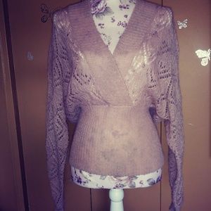 Ann Taylor Loft dusty pink batwing sweater